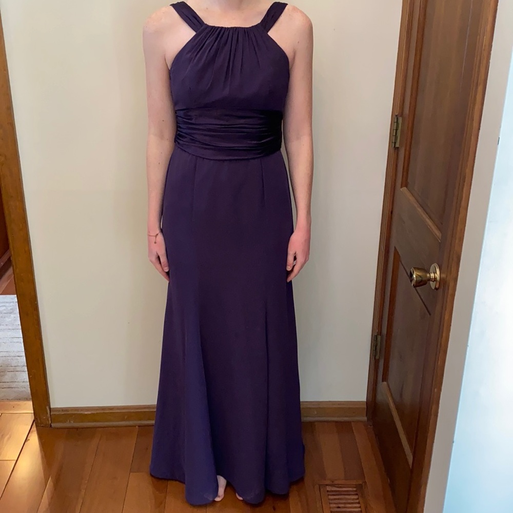 David’s bridal, plum, bridesmaid dress